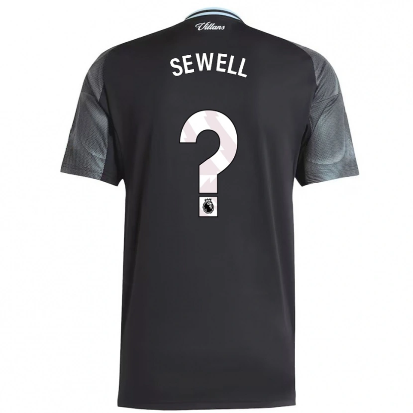 Danxen Mænd Dewain Sewell #0 Sort Himmelblå Udebane Spillertrøjer 2025/26 Trøje T-Shirt