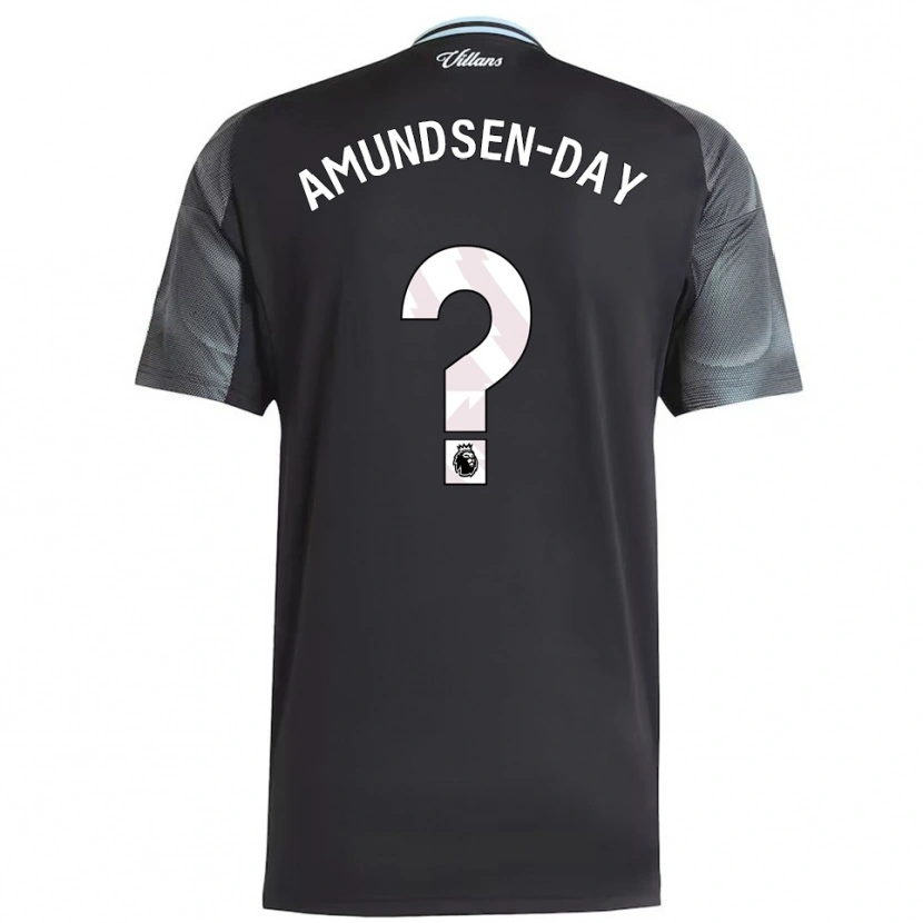 Danxen Mænd Ethan Amundsen-Day #0 Sort Himmelblå Udebane Spillertrøjer 2025/26 Trøje T-Shirt