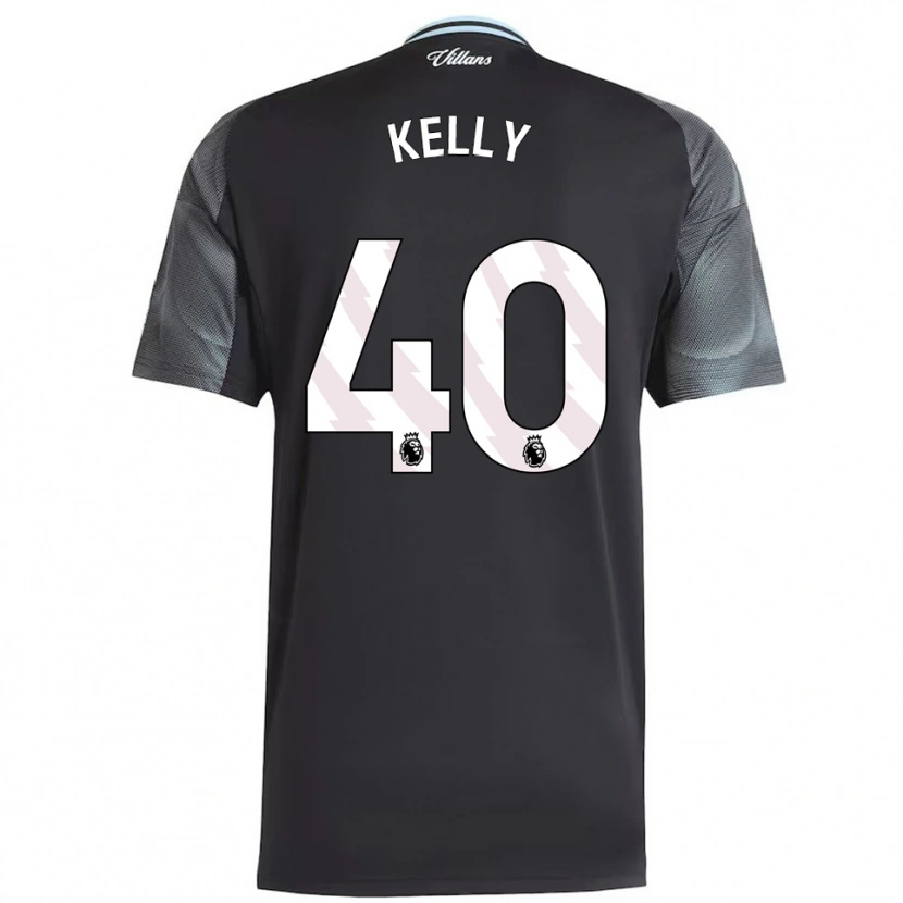 Danxen Mænd Soffia Kelly #40 Sort Himmelblå Udebane Spillertrøjer 2025/26 Trøje T-Shirt