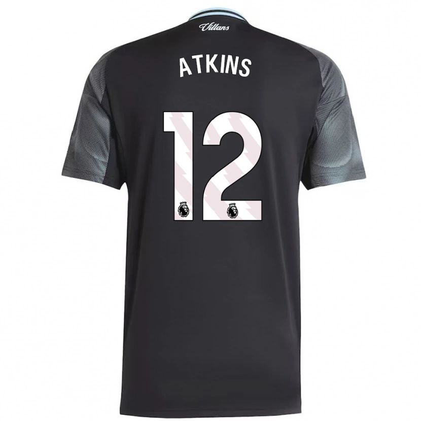 Danxen Mænd Clay Atkins #12 Sort Himmelblå Udebane Spillertrøjer 2025/26 Trøje T-Shirt