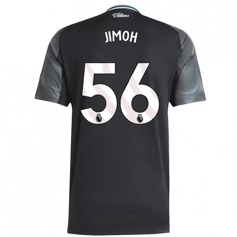 Danxen Mænd Jamaldeen Jimoh-Aloba #56 Sort Himmelblå Udebane Spillertrøjer 2025/26 Trøje T-Shirt