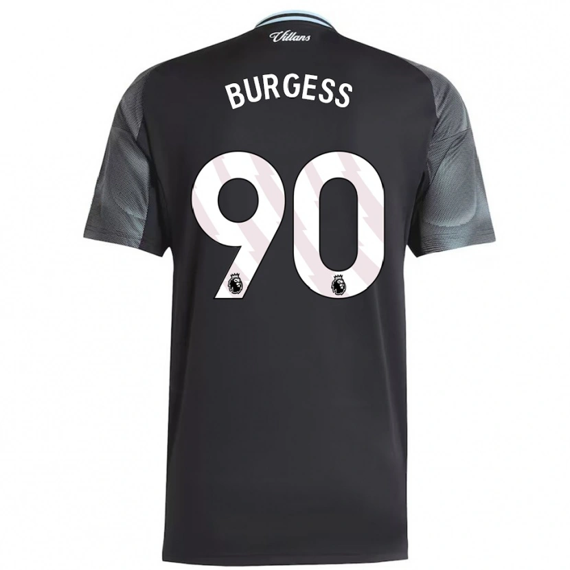 Danxen Mænd Woody Burgess #90 Sort Himmelblå Udebane Spillertrøjer 2025/26 Trøje T-Shirt