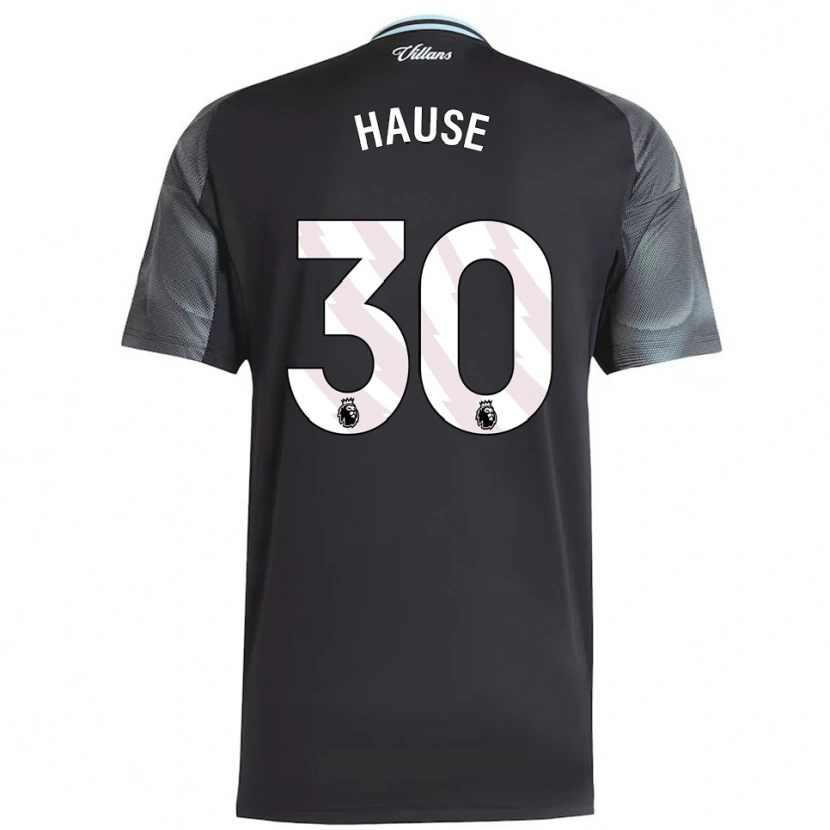 Danxen Mænd Kortney Hause #30 Sort Himmelblå Udebane Spillertrøjer 2025/26 Trøje T-Shirt