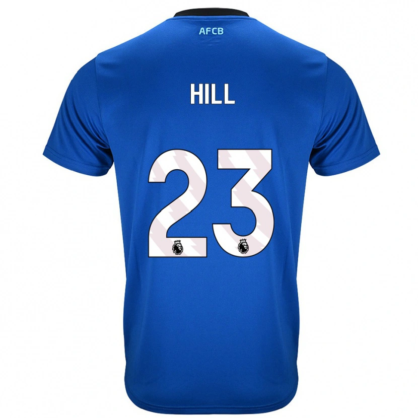 Danxen Mænd James Hill #23 Blå Sort Udebane Spillertrøjer 2025/26 Trøje T-Shirt