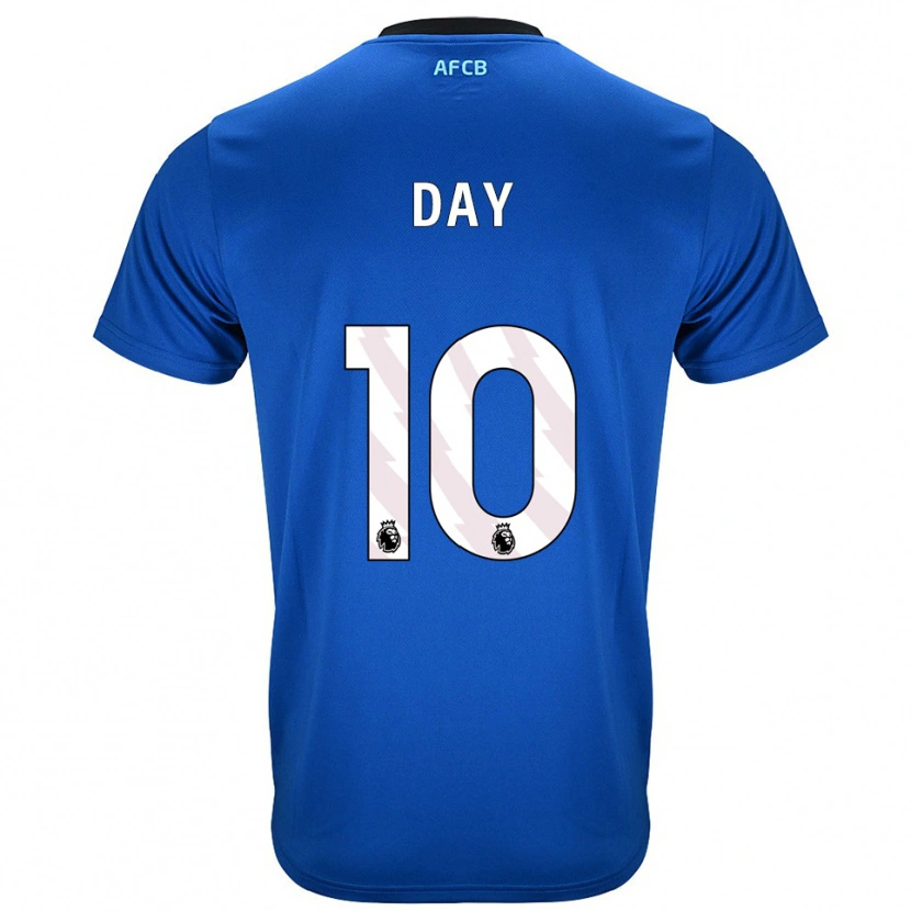 Danxen Mænd Jonny Day #10 Blå Sort Udebane Spillertrøjer 2025/26 Trøje T-Shirt