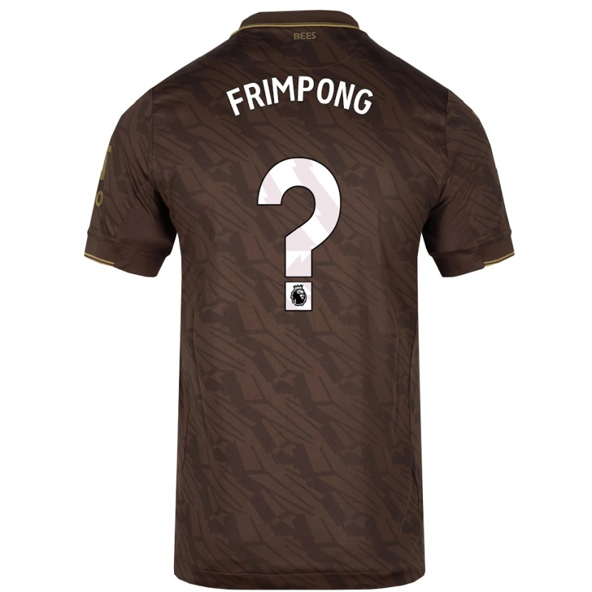 Danxen Mænd Charles Frimpong #0 Brun Guld Udebane Spillertrøjer 2025/26 Trøje T-Shirt