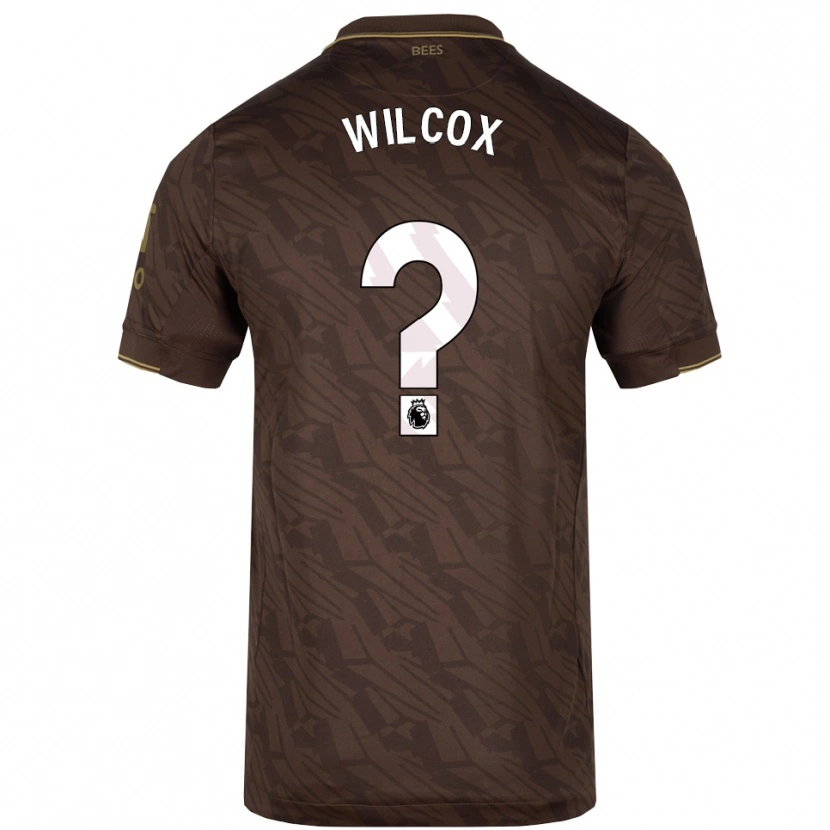 Danxen Mænd Max Wilcox #0 Brun Guld Udebane Spillertrøjer 2025/26 Trøje T-Shirt