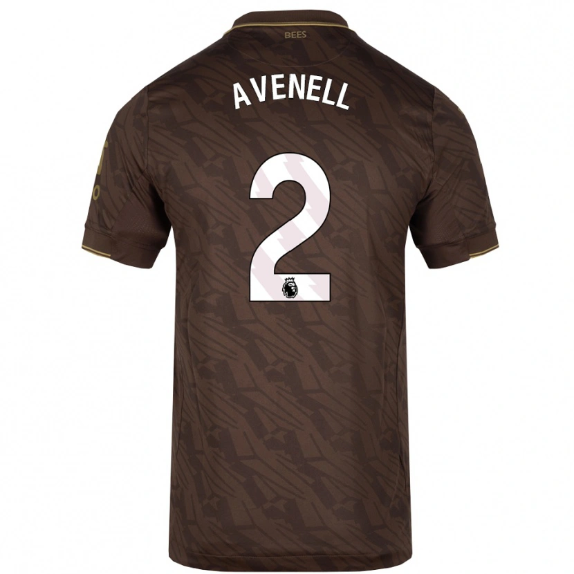 Danxen Mænd Caelan Avenell #2 Brun Guld Udebane Spillertrøjer 2025/26 Trøje T-Shirt