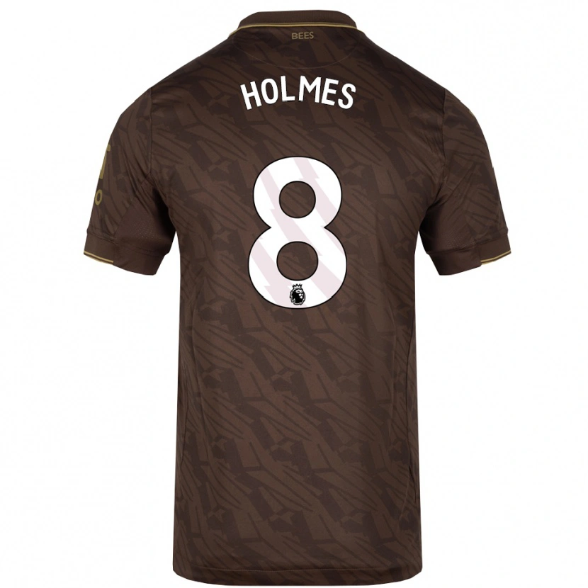 Danxen Mænd Mollie Holmes #8 Brun Guld Udebane Spillertrøjer 2025/26 Trøje T-Shirt