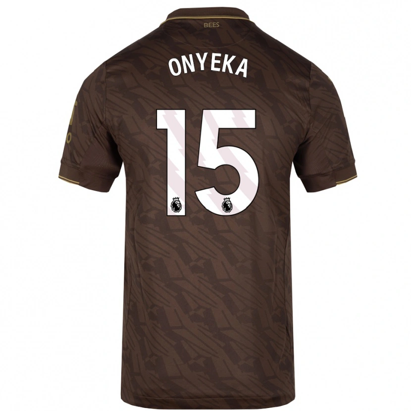 Danxen Mænd Frank Onyeka #15 Brun Guld Udebane Spillertrøjer 2025/26 Trøje T-Shirt