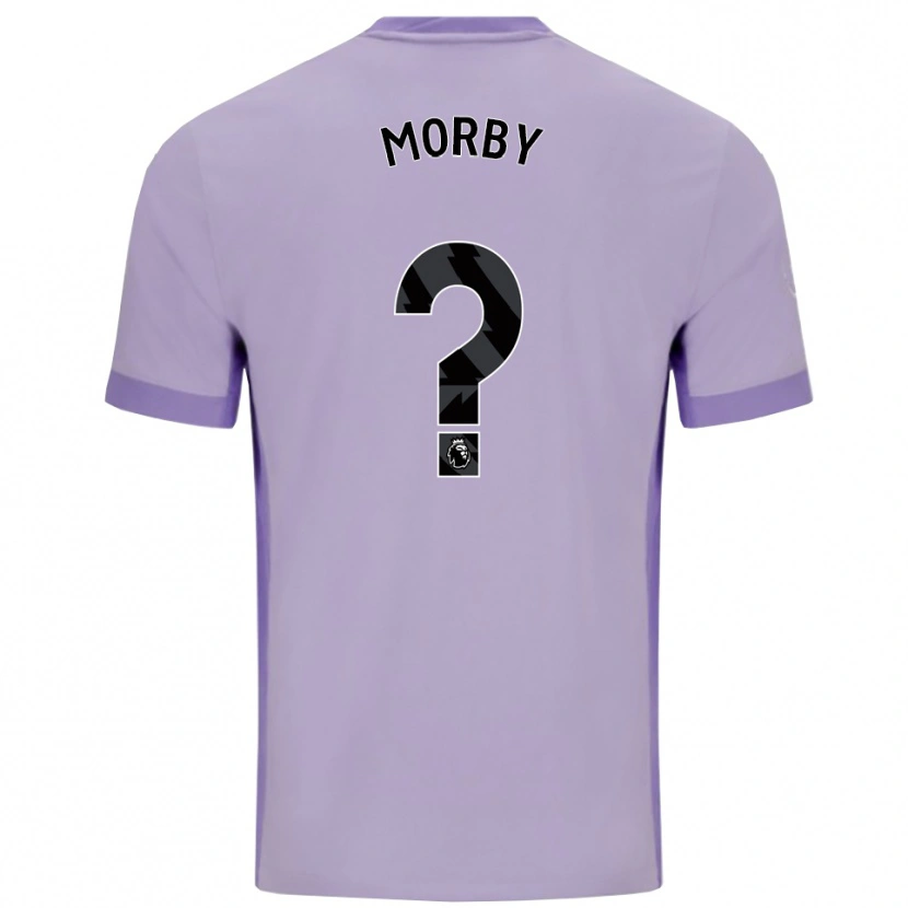 Danxen Mænd Jackson Morby #0 Taro Lilla Hvid Udebane Spillertrøjer 2025/26 Trøje T-Shirt