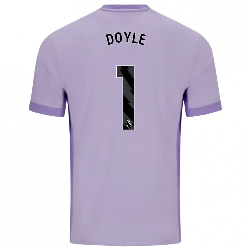 Danxen Mænd Liam Doyle #1 Taro Lilla Hvid Udebane Spillertrøjer 2025/26 Trøje T-Shirt