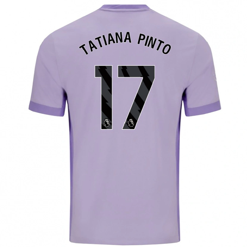 Danxen Mænd Tatiana Vanessa Ferreira Pinto #17 Taro Lilla Hvid Udebane Spillertrøjer 2025/26 Trøje T-Shirt