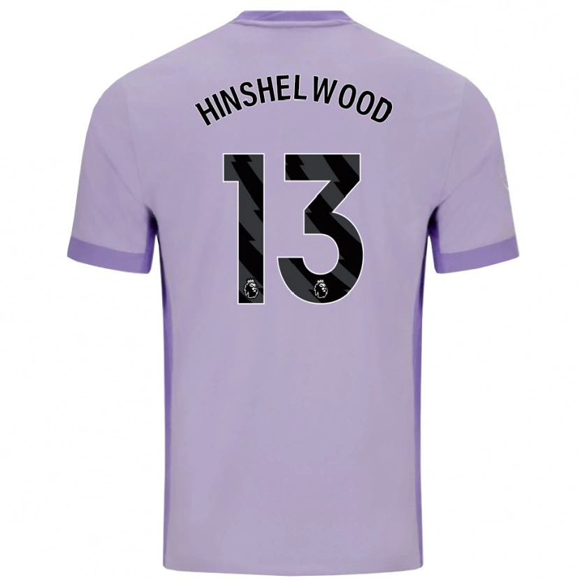Danxen Mænd Jack Hinshelwood #13 Taro Lilla Hvid Udebane Spillertrøjer 2025/26 Trøje T-Shirt