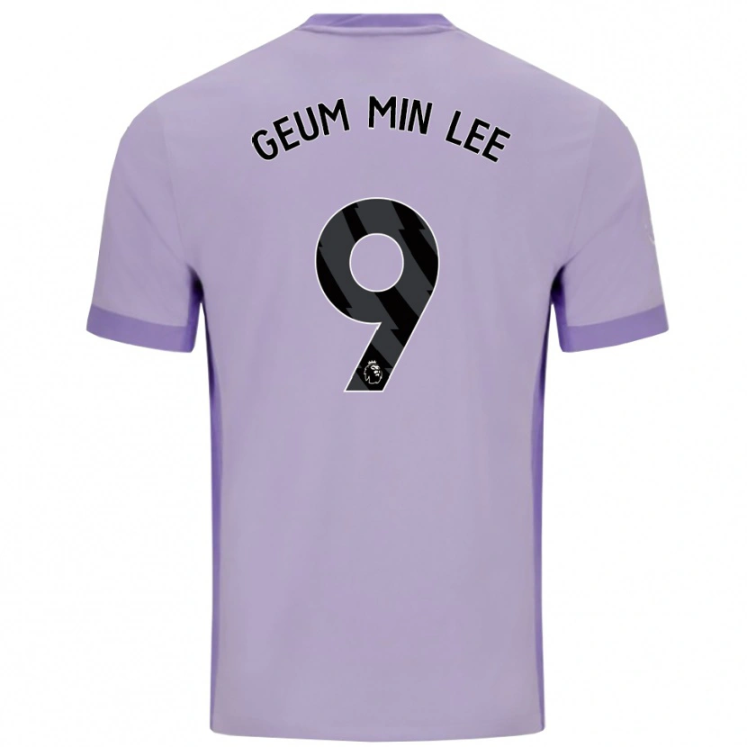Danxen Mænd Lee Geum-Min #9 Taro Lilla Hvid Udebane Spillertrøjer 2025/26 Trøje T-Shirt