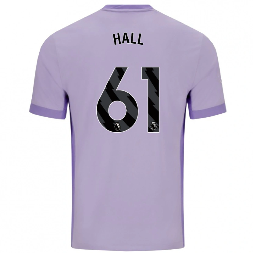 Danxen Mænd Steven Hall #61 Taro Lilla Hvid Udebane Spillertrøjer 2025/26 Trøje T-Shirt