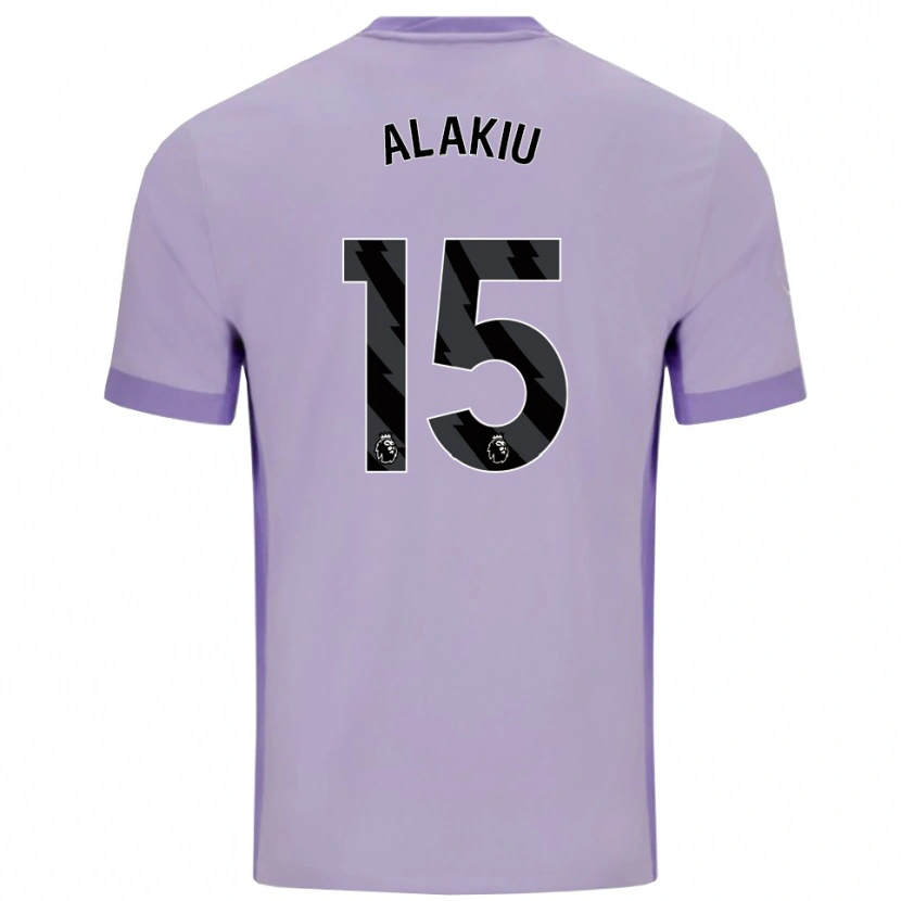Danxen Mænd Isaiah Alakiu #15 Taro Lilla Hvid Udebane Spillertrøjer 2025/26 Trøje T-Shirt