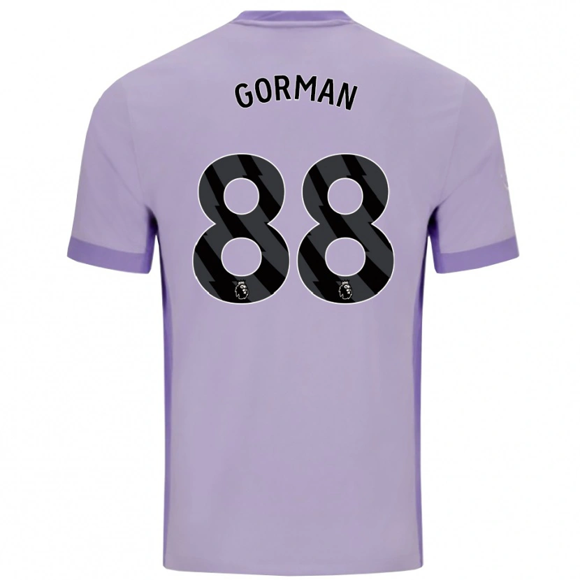 Danxen Mænd Ronnie Gorman #88 Taro Lilla Hvid Udebane Spillertrøjer 2025/26 Trøje T-Shirt