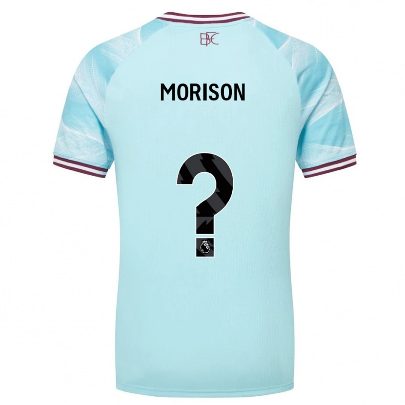 Danxen Mænd Dylan Morison #0 Himmelblå Bourgogne Udebane Spillertrøjer 2025/26 Trøje T-Shirt