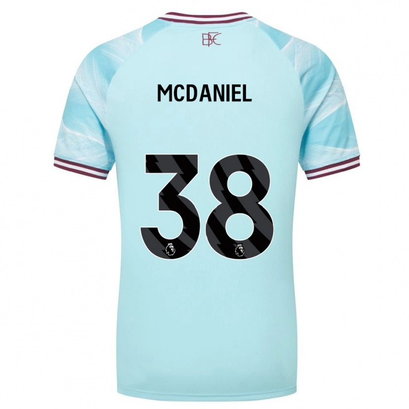 Danxen Mænd Louise Mcdaniel #38 Himmelblå Bourgogne Udebane Spillertrøjer 2025/26 Trøje T-Shirt