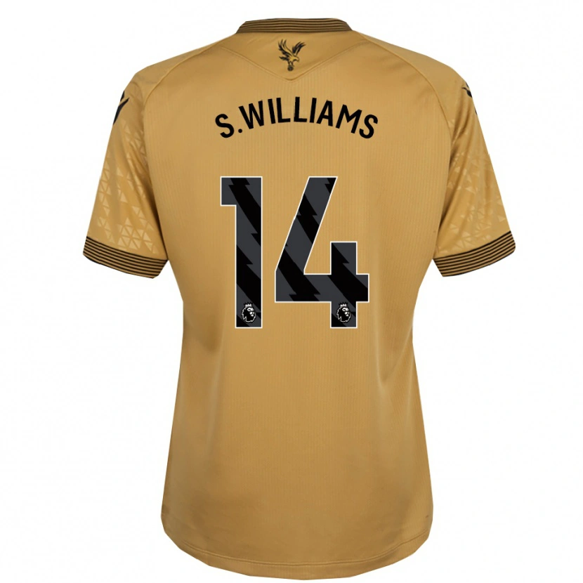 Danxen Mænd Seb Williams #14 Guld Sort Udebane Spillertrøjer 2025/26 Trøje T-Shirt