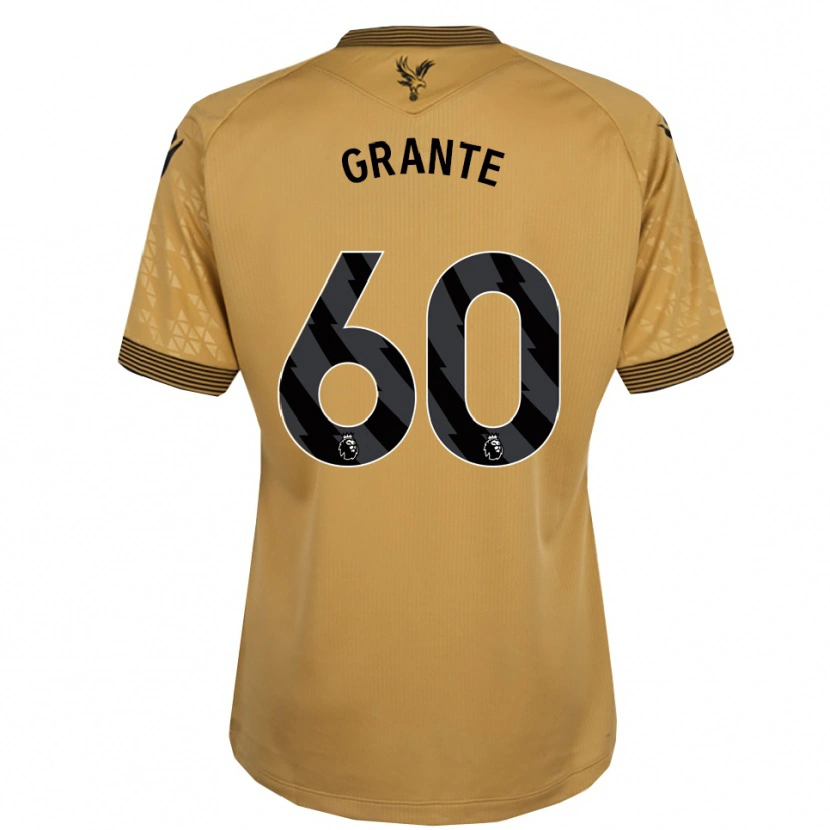 Danxen Mænd Jake Grante #60 Guld Sort Udebane Spillertrøjer 2025/26 Trøje T-Shirt