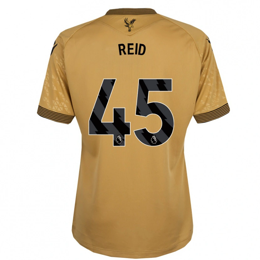 Danxen Mænd Dylan Reid #45 Guld Sort Udebane Spillertrøjer 2025/26 Trøje T-Shirt