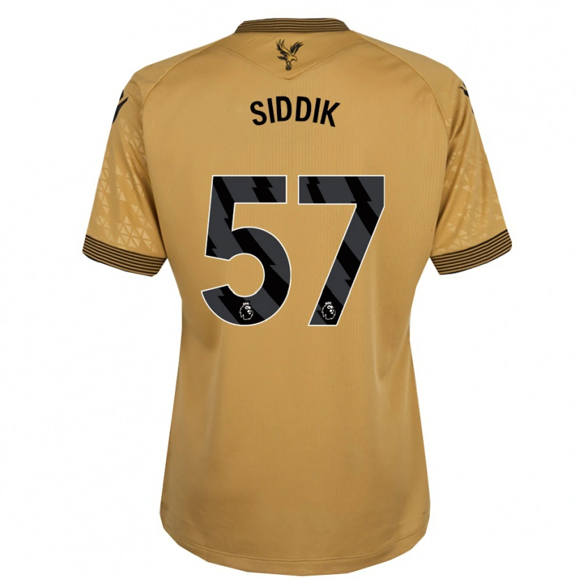 Danxen Mænd Cardo Siddik #57 Guld Sort Udebane Spillertrøjer 2025/26 Trøje T-Shirt