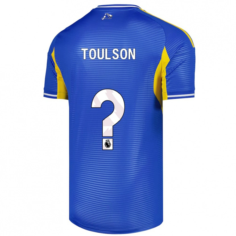 Danxen Mænd Daniel Toulson #0 Blå Gul Udebane Spillertrøjer 2025/26 Trøje T-Shirt