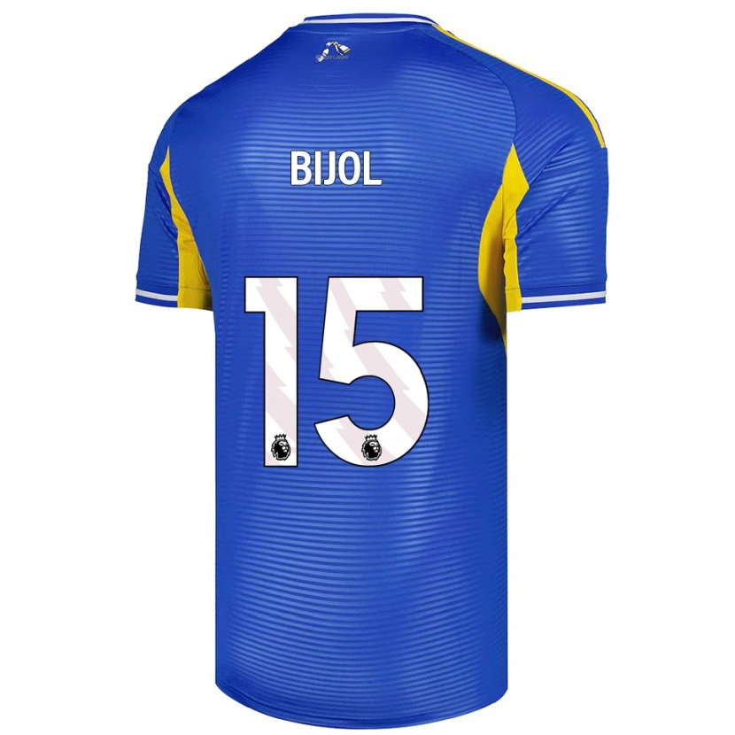 Danxen Mænd Jaka Bijol #15 Blå Gul Udebane Spillertrøjer 2025/26 Trøje T-Shirt