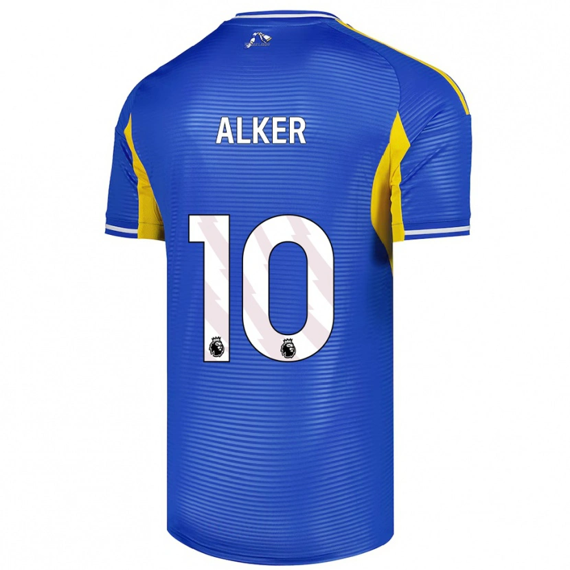 Danxen Mænd Samuel Alker #10 Blå Gul Udebane Spillertrøjer 2025/26 Trøje T-Shirt