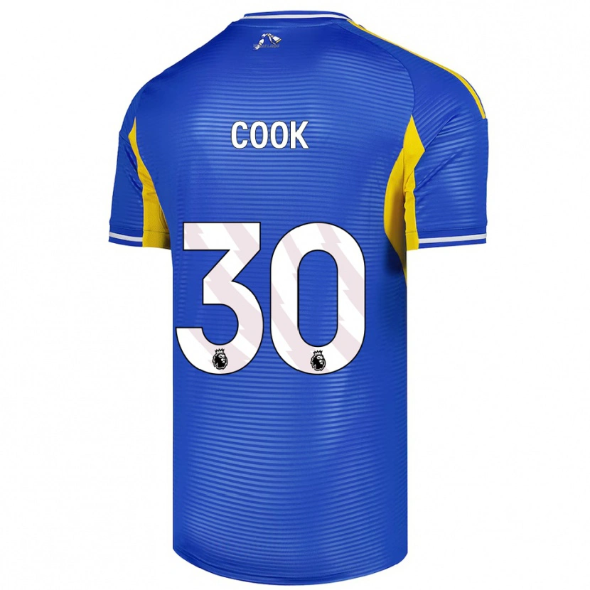 Danxen Mænd Robbie Cook #30 Blå Gul Udebane Spillertrøjer 2025/26 Trøje T-Shirt