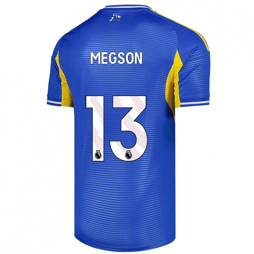 Danxen Mænd Miller Megson #13 Blå Gul Udebane Spillertrøjer 2025/26 Trøje T-Shirt