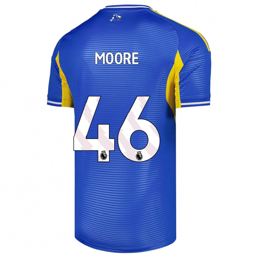 Danxen Mænd Kris Moore #46 Blå Gul Udebane Spillertrøjer 2025/26 Trøje T-Shirt