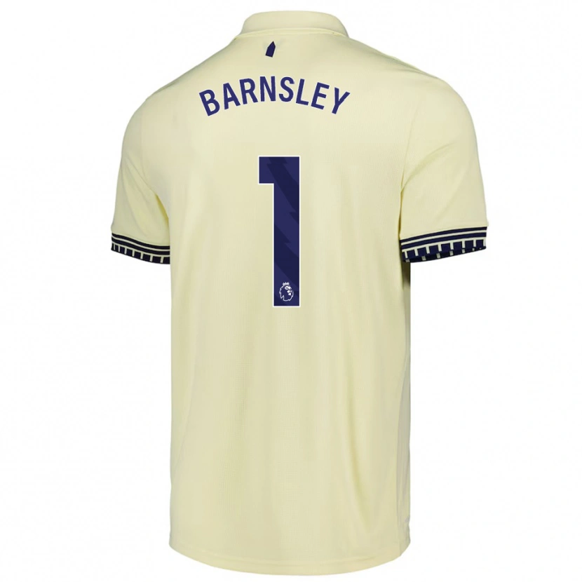 Danxen Mænd Fraser Barnsley #1 Off White Sort Udebane Spillertrøjer 2025/26 Trøje T-Shirt