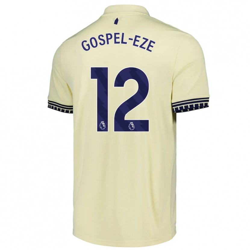 Danxen Mænd Goodness Gospel-Eze #12 Off White Sort Udebane Spillertrøjer 2025/26 Trøje T-Shirt