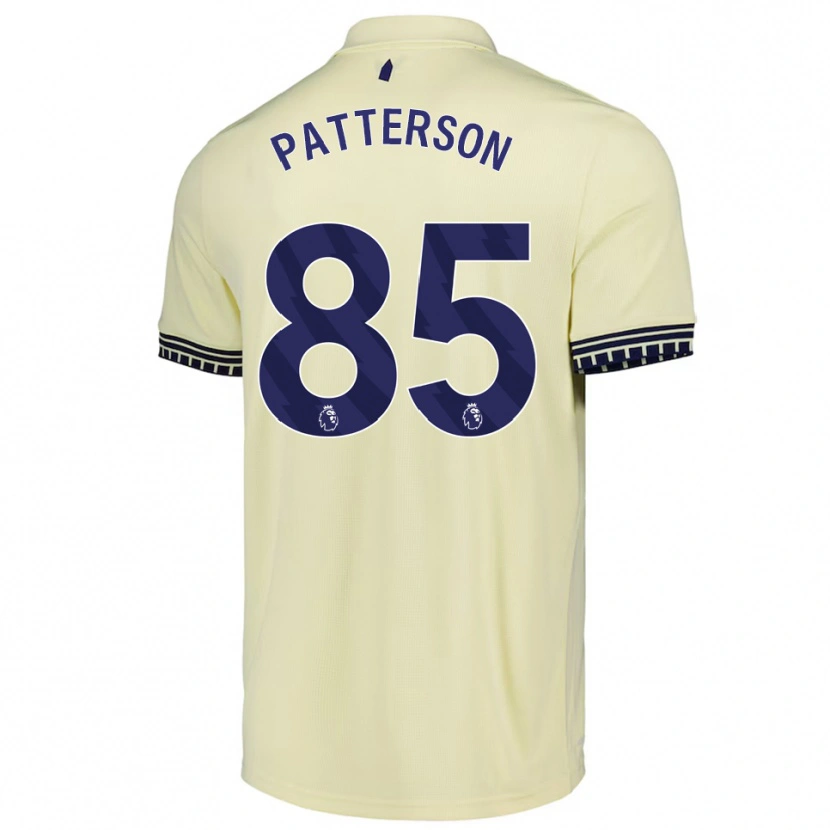 Danxen Mænd Jack Patterson #85 Off White Sort Udebane Spillertrøjer 2025/26 Trøje T-Shirt