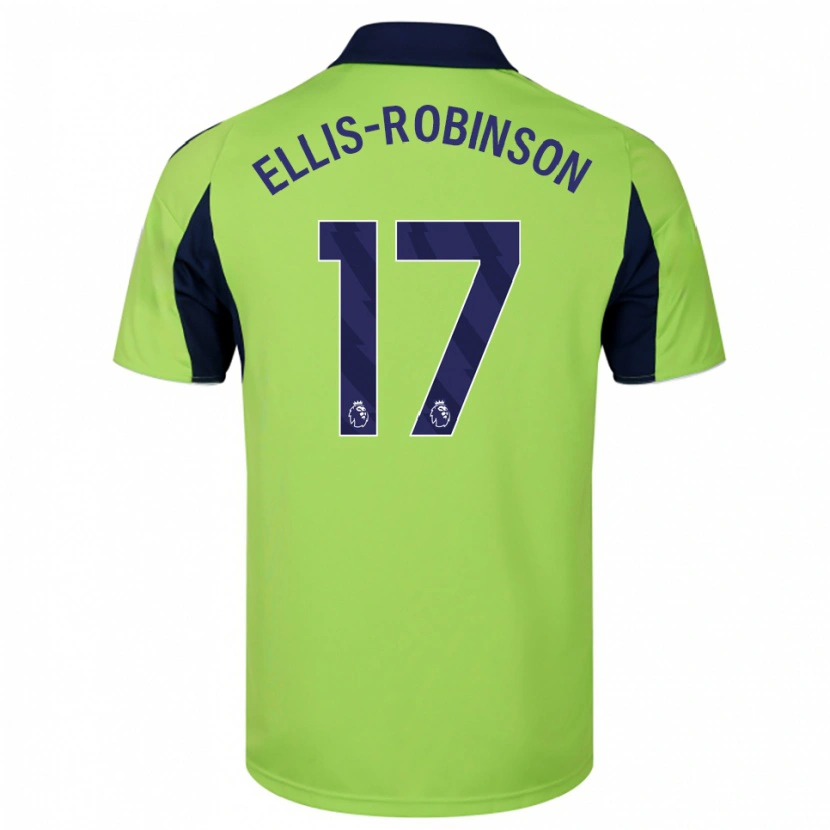 Danxen Mænd Eddie Ellis-Robinson #17 Grøn Navy Hvid Udebane Spillertrøjer 2025/26 Trøje T-Shirt
