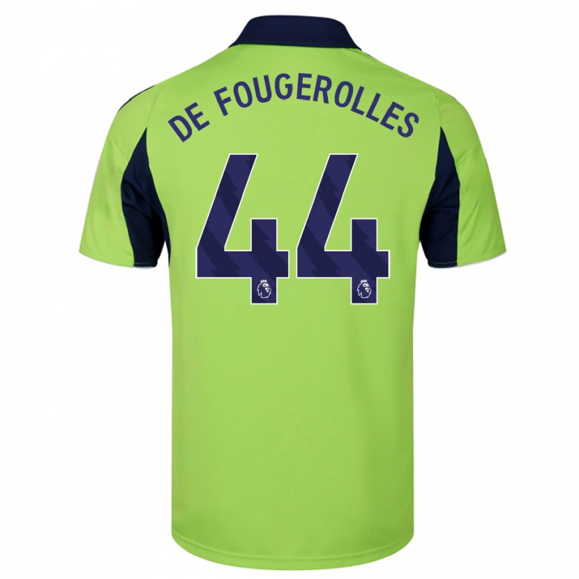 Danxen Mænd Luc De Fougerolles #44 Grøn Navy Hvid Udebane Spillertrøjer 2025/26 Trøje T-Shirt