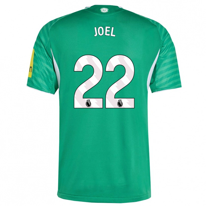 Danxen Mænd Lois Joel #22 Grøn Hvid Udebane Spillertrøjer 2025/26 Trøje T-Shirt
