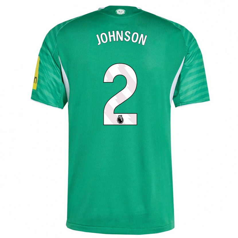 Danxen Mænd Henry Johnson #2 Grøn Hvid Udebane Spillertrøjer 2025/26 Trøje T-Shirt