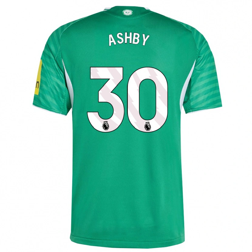 Danxen Mænd Harrison Ashby #30 Grøn Hvid Udebane Spillertrøjer 2025/26 Trøje T-Shirt