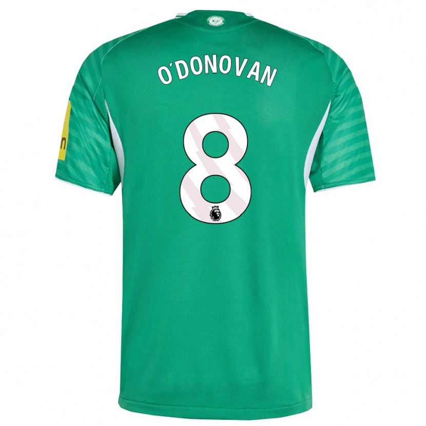 Danxen Mænd Alex O'donovan #8 Grøn Hvid Udebane Spillertrøjer 2025/26 Trøje T-Shirt