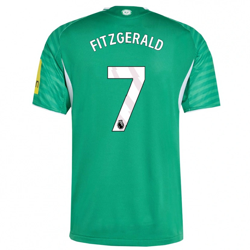 Danxen Mænd Kyle Fitzgerald #7 Grøn Hvid Udebane Spillertrøjer 2025/26 Trøje T-Shirt
