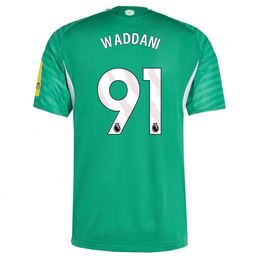 Danxen Mænd Mohamed Waddani #91 Grøn Hvid Udebane Spillertrøjer 2025/26 Trøje T-Shirt