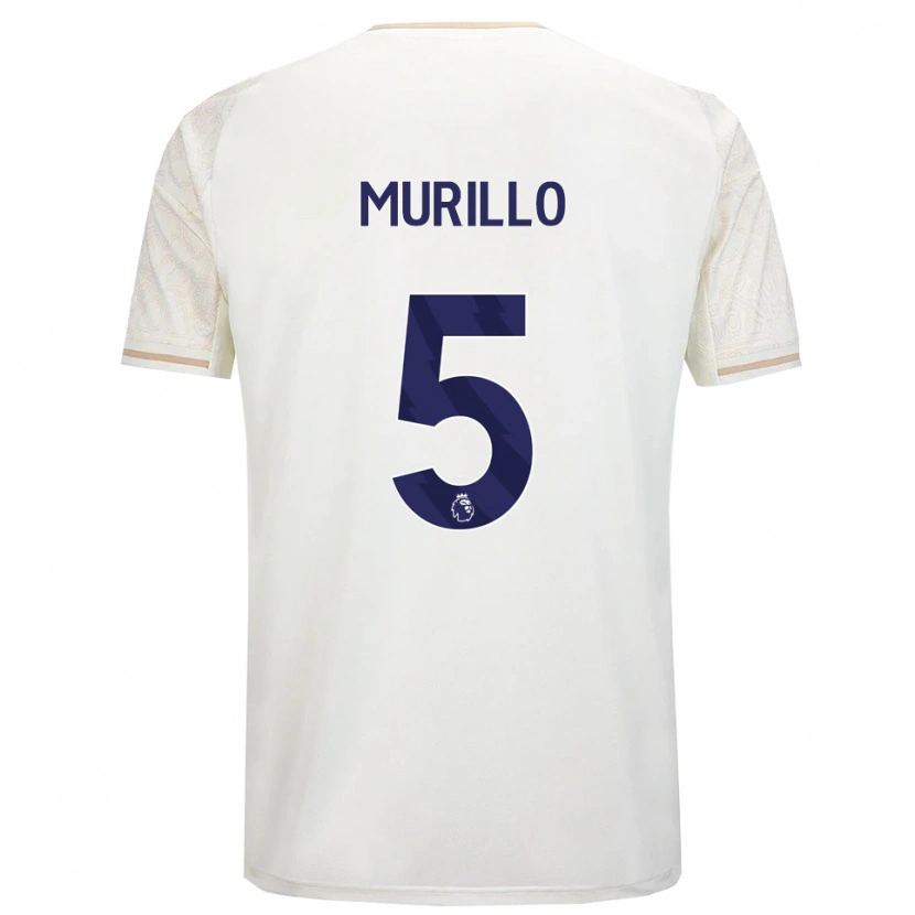 Danxen Mænd Murillo #5 Off White Sort Udebane Spillertrøjer 2025/26 Trøje T-Shirt