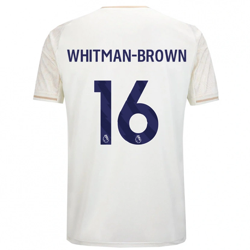 Danxen Mænd Chae Whitman-Brown #16 Off White Sort Udebane Spillertrøjer 2025/26 Trøje T-Shirt