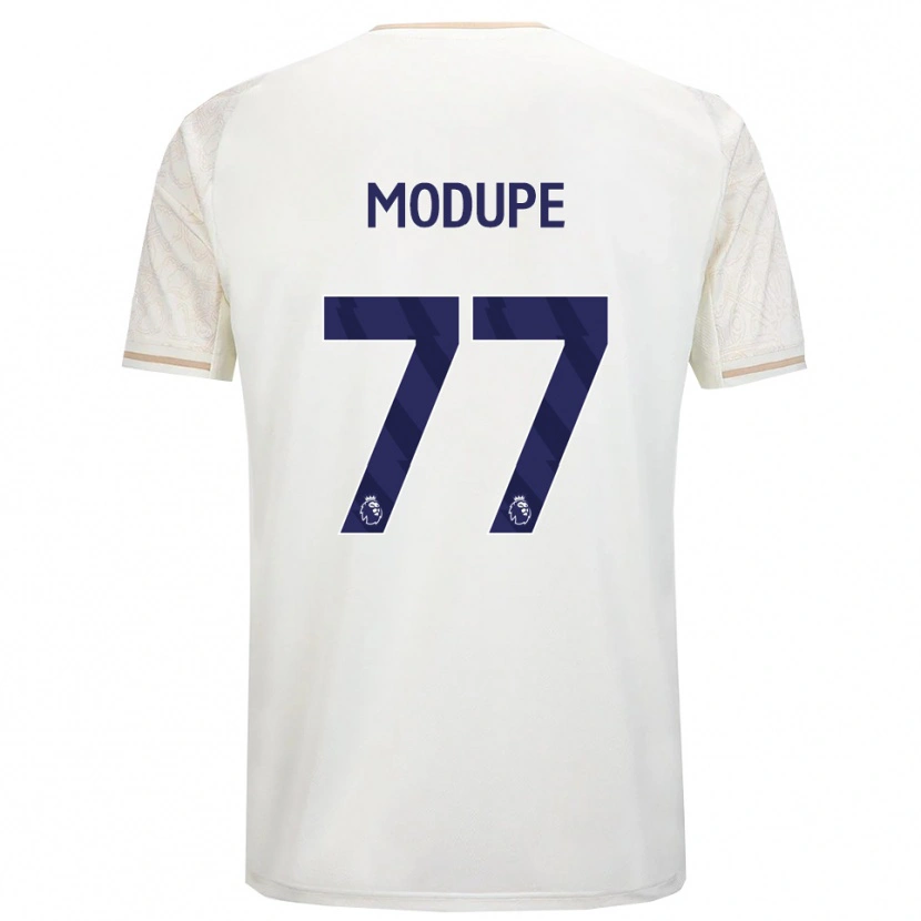 Danxen Mænd David Modupe #77 Off White Sort Udebane Spillertrøjer 2025/26 Trøje T-Shirt
