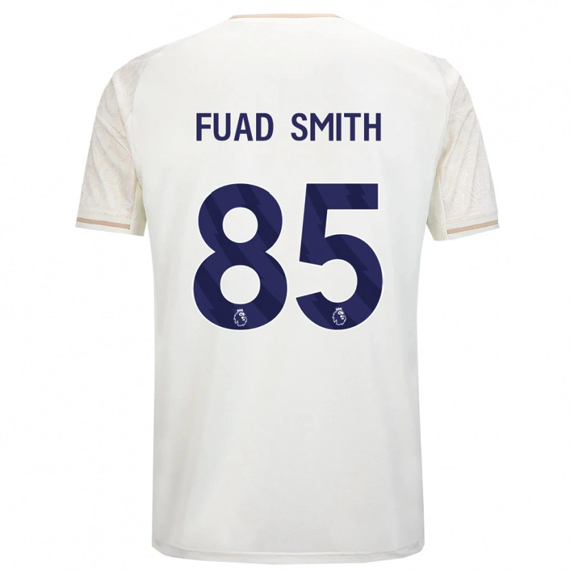 Danxen Mænd Fuad Smith #85 Off White Sort Udebane Spillertrøjer 2025/26 Trøje T-Shirt