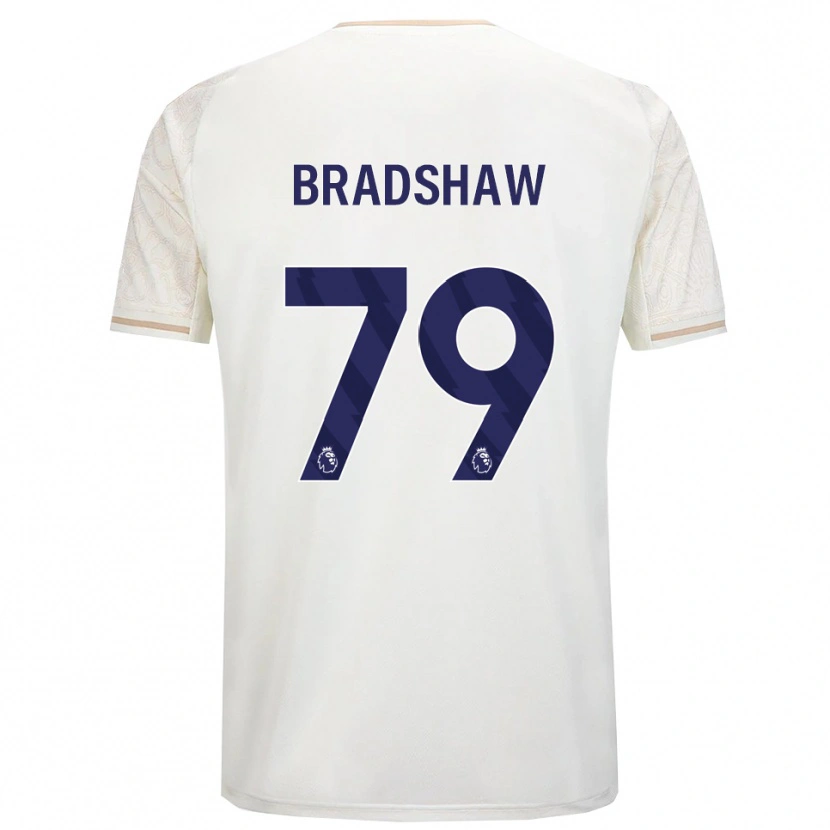 Danxen Mænd Alfie Bradshaw #79 Off White Sort Udebane Spillertrøjer 2025/26 Trøje T-Shirt